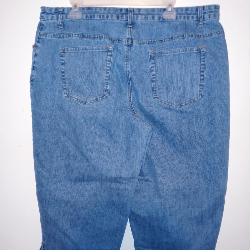 l.a blues stretch capri's  size 22w